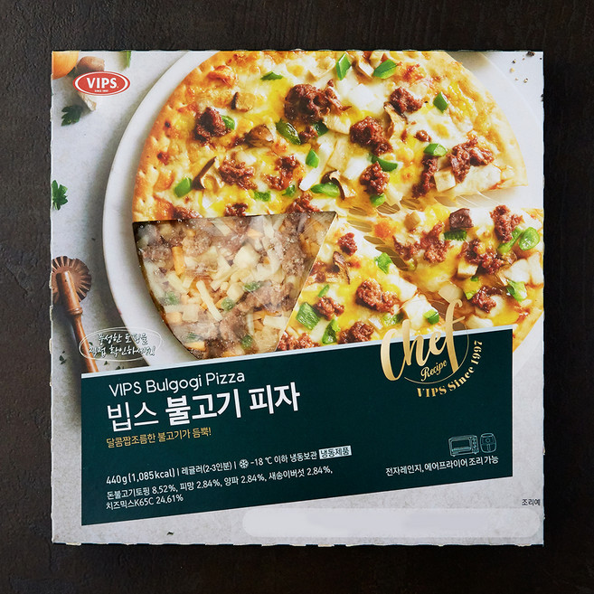 빕스 불고기 피자 (냉동), 440g, 1개입, 1개