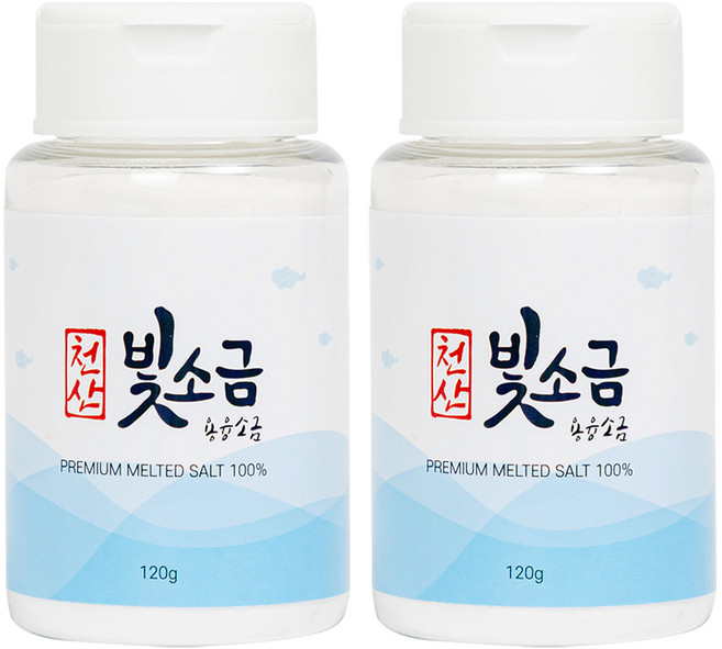 천산 용융 빛소금, 120g, 2개