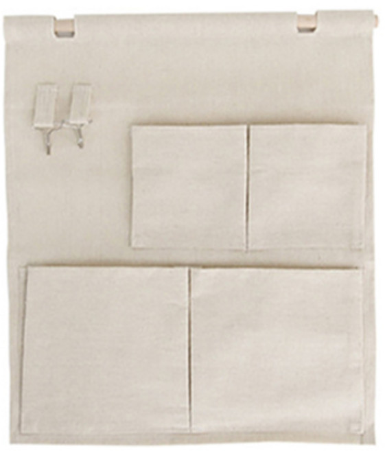 메오 린넨 패브릭 벽걸이포켓 수납함