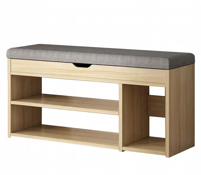 穿鞋椅 穿鞋凳 鞋櫃 換鞋櫃 穿鞋椅凳 換鞋凳 收納換鞋椅 儲物凳 115-KC, 田園橡木色