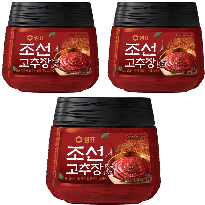 샘표 조선 고추장, 500g, 3개