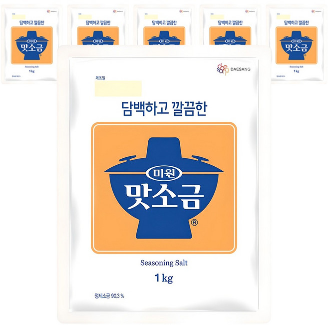 미원 맛소금, 1kg, 6개