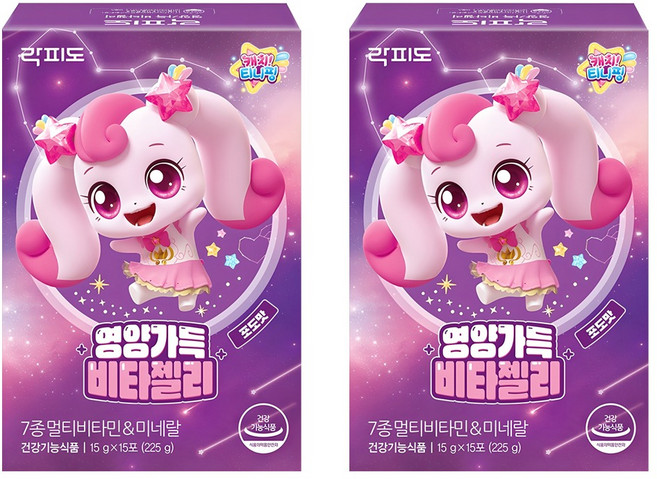 락피도 영양가득 비타젤리 15p, 225g, 2개