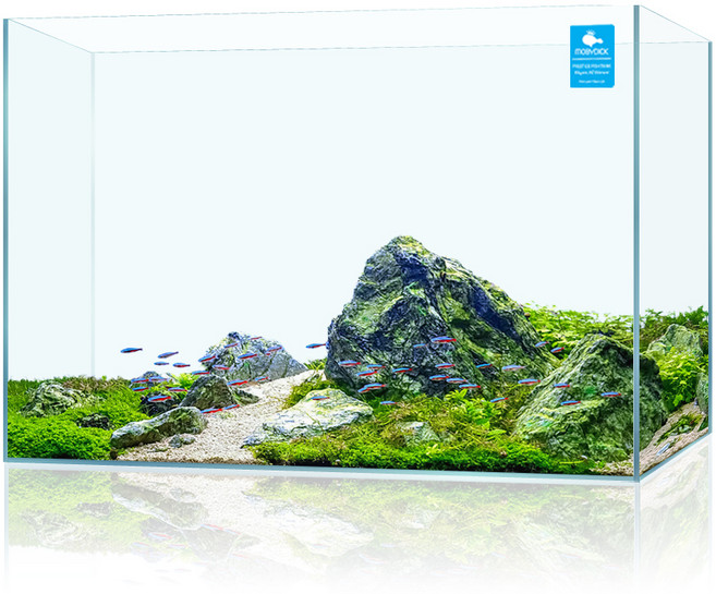모비딕 엘레강스 광폭 초백어항 + 스크래치 방지용 매트, 1개
