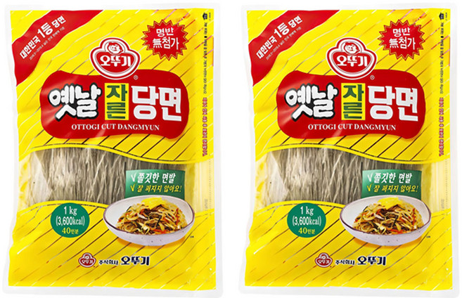 오뚜기옛날 자른당면, 1kg, 2개