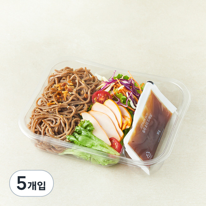 스윗밸런스 스모키 그릴드 닭가슴살 메밀면 샐러드, 200g, 5개입