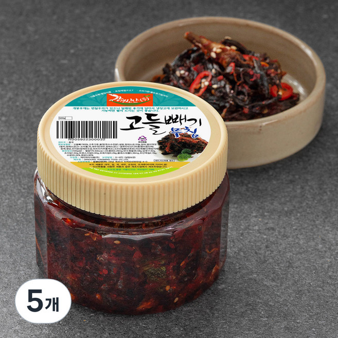 강경신안상회 고들빼기 무침, 500g, 5개