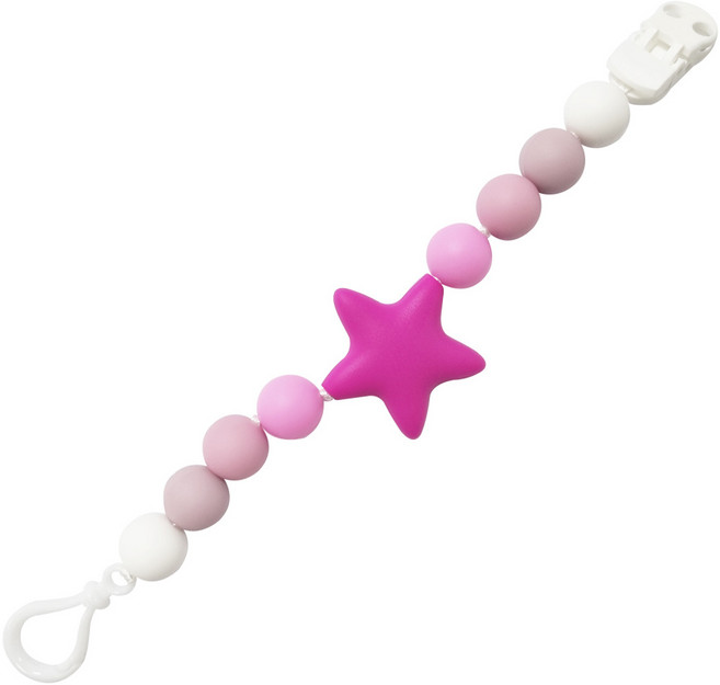 아가프라 실리콘 노리개 홀더, 스타자주, 1개