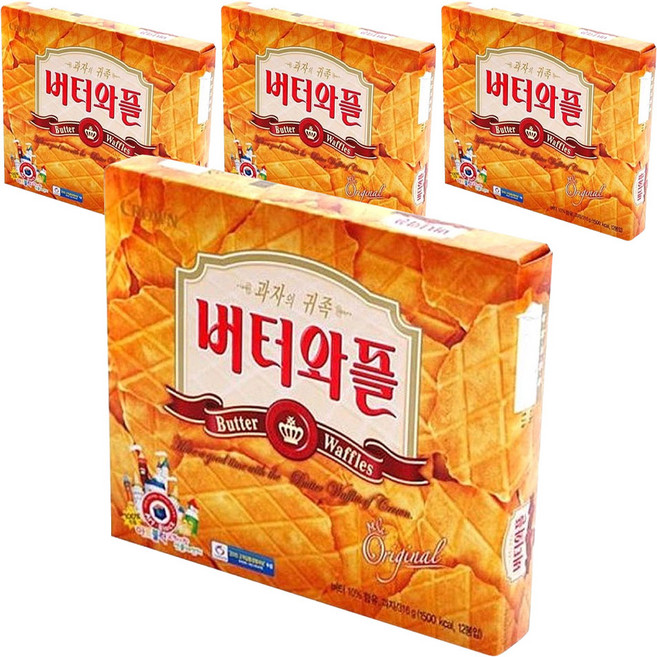 CROWN 皇冠 奶油鬆餅, 316g, 4盒