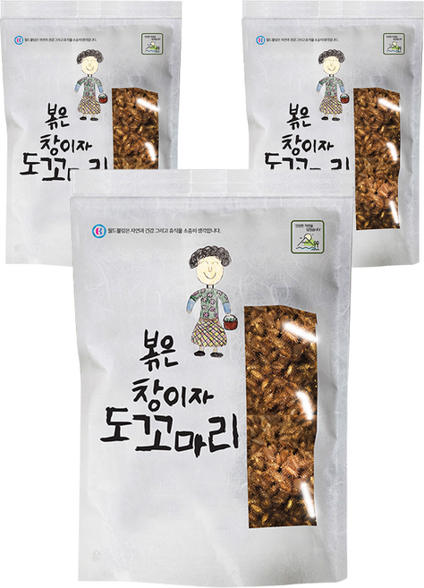 월드블링 자연산 볶은 창이자 도꼬마리, 200g, 3개