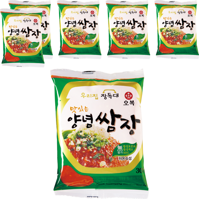 오복식품 양념쌈장, 6개, 300g