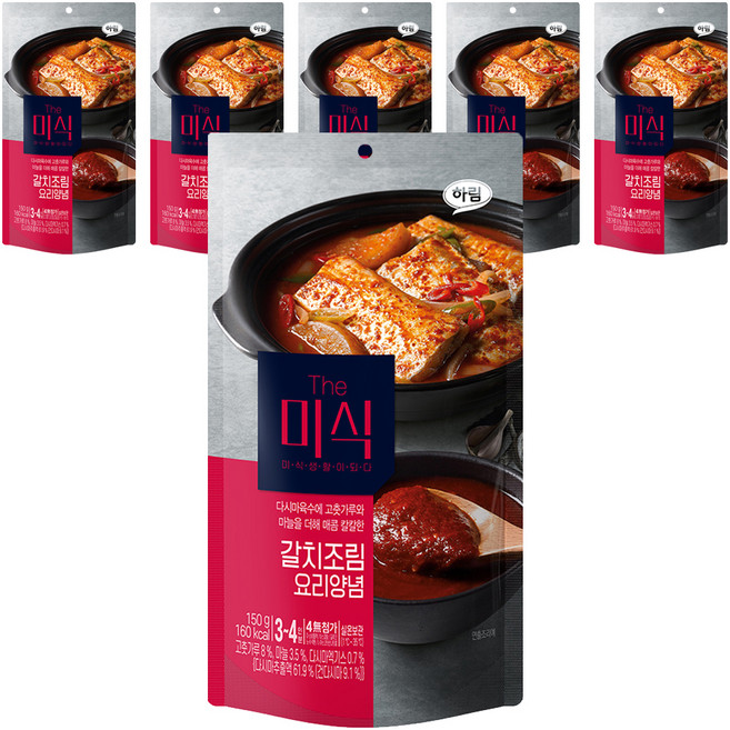 더미식 갈치조림 양념, 150g, 6개