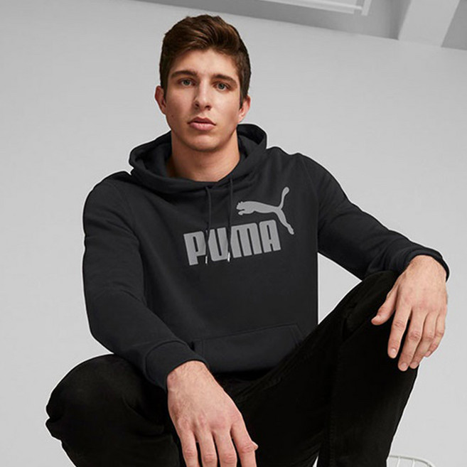 푸마 남성용 에센셜 플로크 FL 후드티