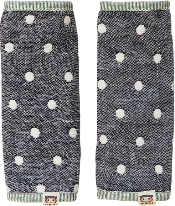 HiBOU 喜福 6重紗長版背帶口水巾, 丹寧藍, 2條