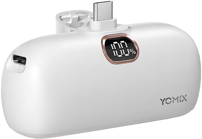 YOMIX 優迷 PD20W 快充行動電源 4800mAh Type-C, Pi-C1, 牛奶白