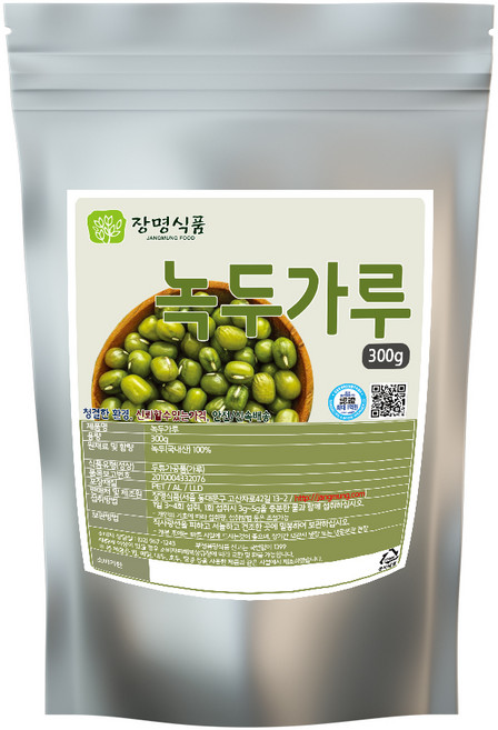 장명식품 녹두가루 생, 1개, 300g