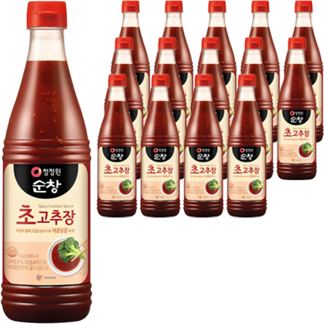 청정원순창 초고추장, 1kg, 15개