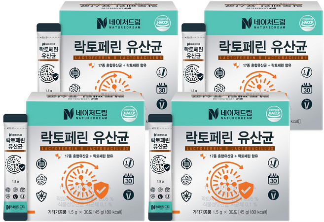 Nature Dream 乳鐵蛋白乳酸菌 30p, 45g, 4盒