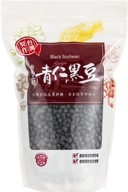 茂喜食品 台灣契作 台南三號青仁黑豆 台灣在地友善耕種 農藥殘留檢測合格, 600g, 1包