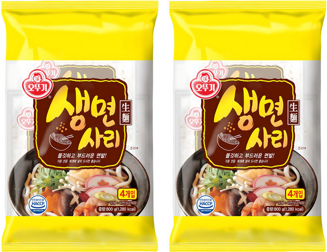 오뚜기 생면사리, 200g, 8개