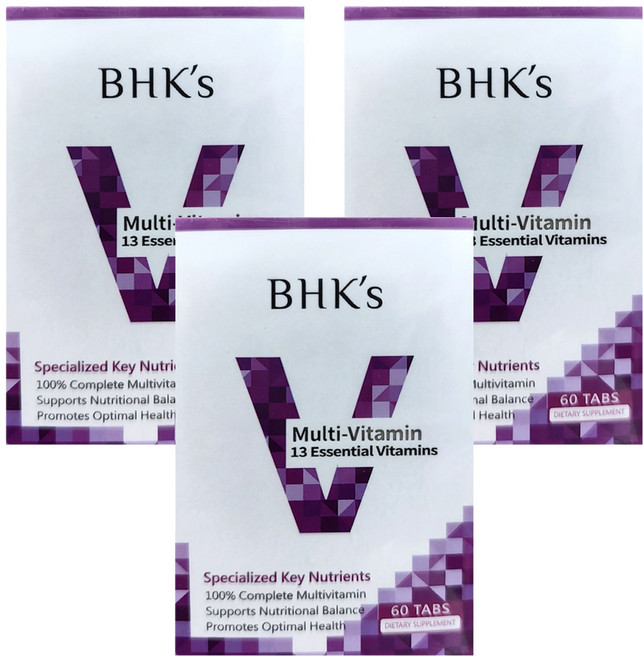 BHK's 綜合維他命錠, 60錠, 3罐