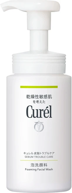 Curel 珂潤 潤浸保濕洗顏慕絲 控油, 150ml, 1瓶