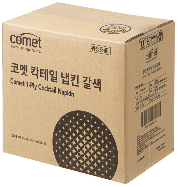 comet 餐巾紙, 棕色, 1組, 1000張