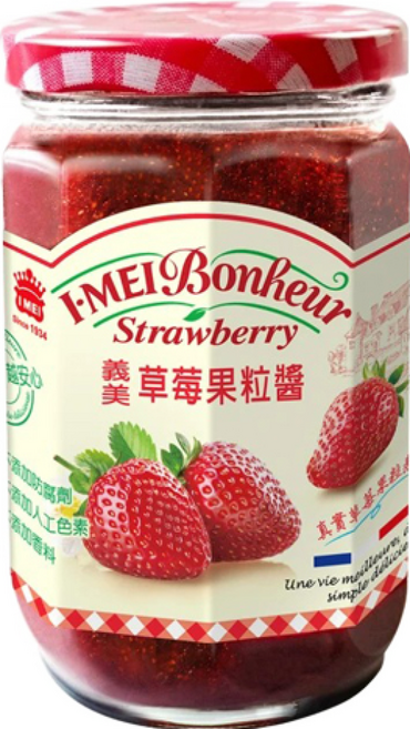 義美 草莓果粒醬, 300g, 1罐