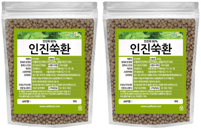 생생드림 인진쑥 건강환, 2개, 500g