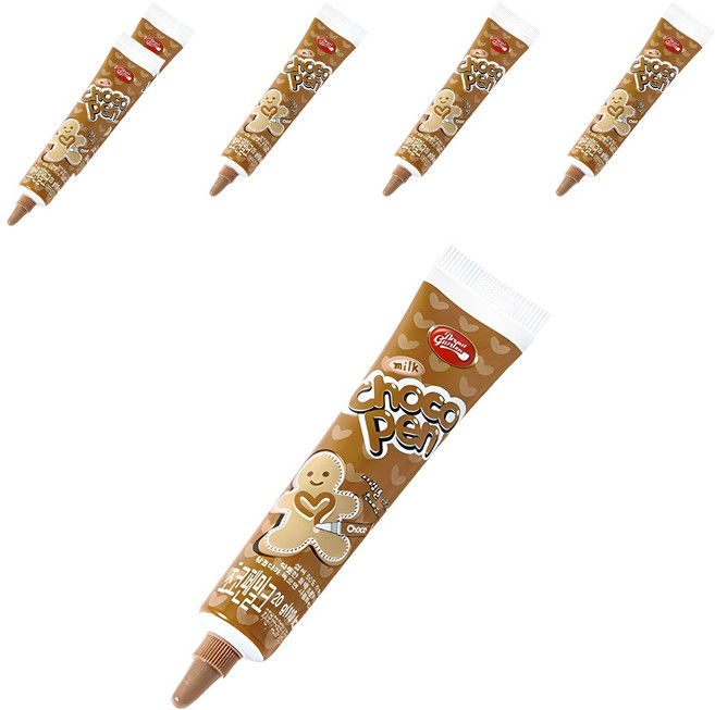 브레드가든 초코펜 밀크 데코펜, 20g, 6개