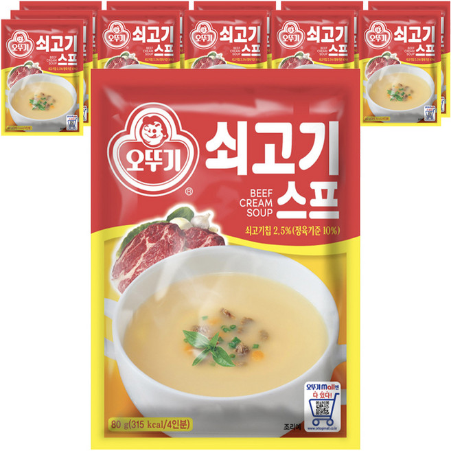 오뚜기 쇠고기 스프, 80g, 12개