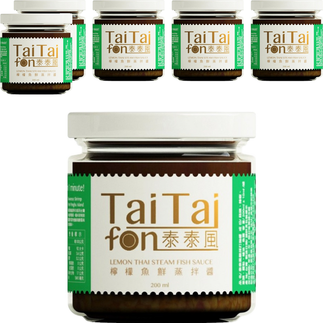 TaiTaifon 泰泰風 檸檬魚蒸醬, 200g, 6罐
