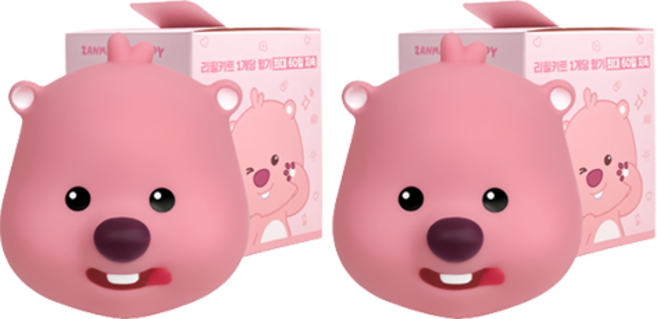 벨르아망 잔망루피 군침루피 빅페이스 리필형 차량용 방향제, 2개, 블랙베리 앤 베이