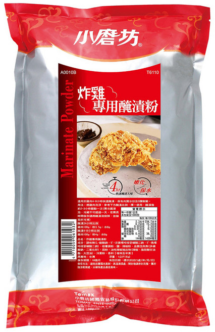 小磨坊 炸雞專用醃漬粉, 1kg, 1包