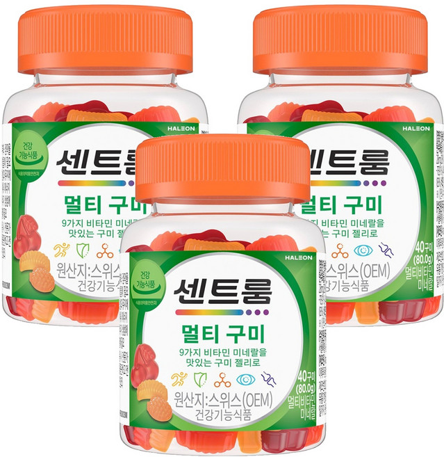 센트룸 멀티 구미 비타민, 40정, 3개