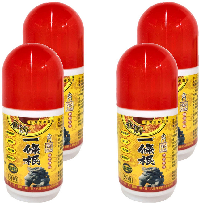 金牌 御之品 金門一條根精油滾珠 60ml, 2瓶, 2組