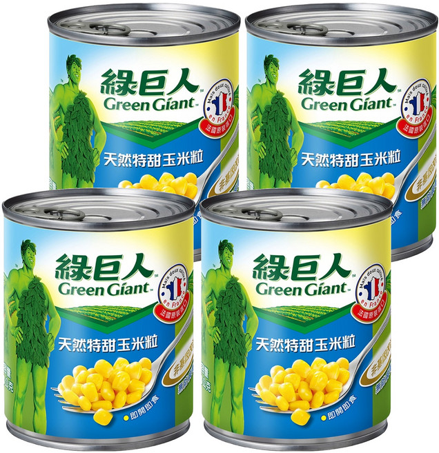 Green Giant 綠巨人 天然特甜玉米粒, 198g, 4罐