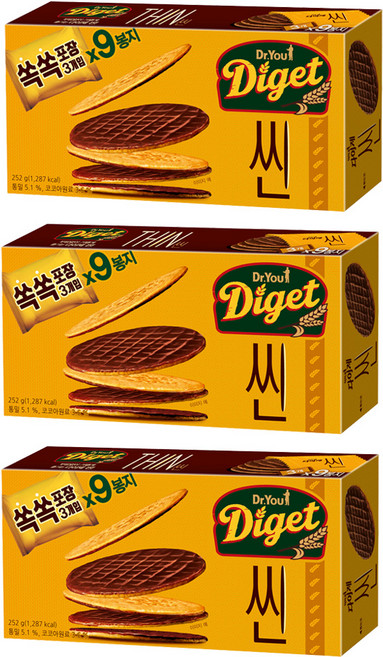 닥터유 다이제 씬, 252g, 3개