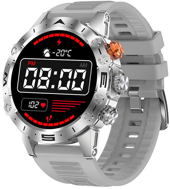 無品牌 MT43PRO 智慧手錶 圓形 1.53" 心率監測 IP68 銀色 Android/iOS Compatible