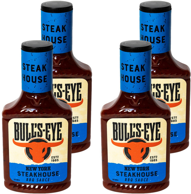 불스아이 뉴욕스테이크하우스 BBQ 소스, 360g, 4개