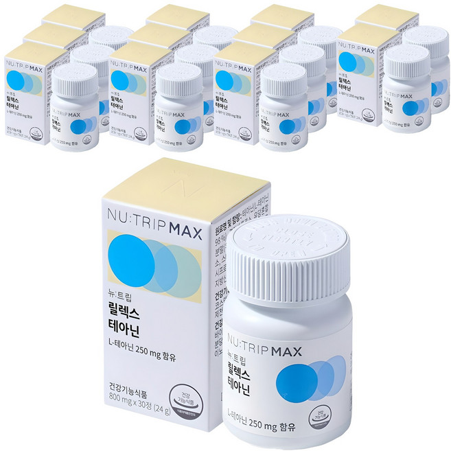 Nu-Trip 左旋茶胺酸錠, 30錠, 12罐
