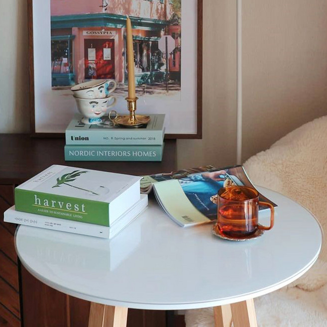 쾌청 유리대용 테이블 매트 원형, 투명, 2mm 지름(800mm), 1개