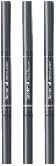 THe SaeM 得鮮 自然柔順持色眉筆 0.2g, 03 灰棕色, 3支