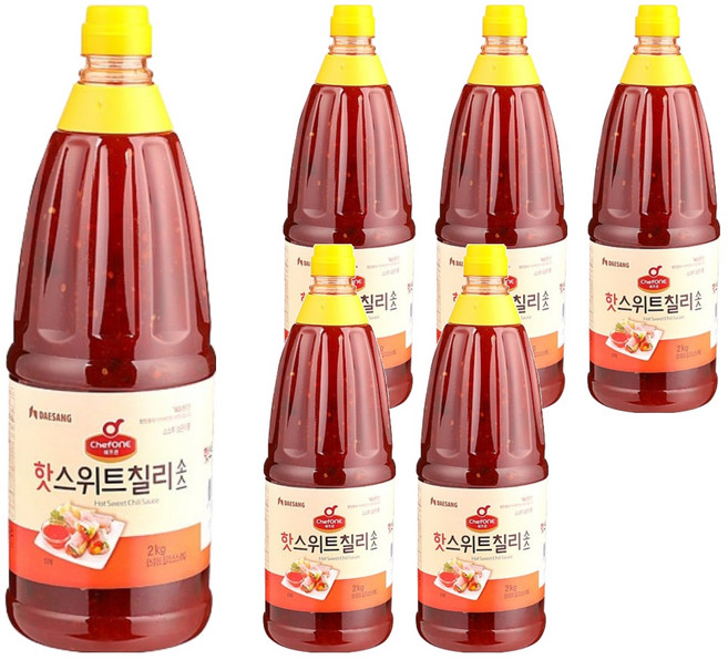 쉐프원 핫스위트 칠리소스, 6개, 2kg