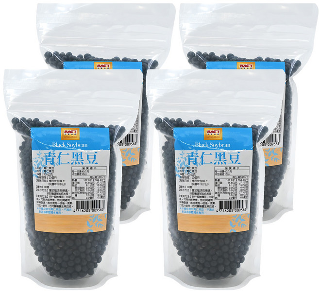茂喜食品 青仁黑豆, 400g, 4包