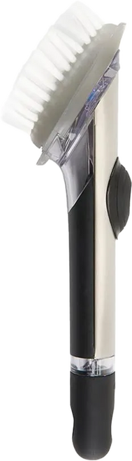 OXO 不鏽鋼按壓清潔刷 25.3 x 6 x 7.1cm 139.2g, 1個, 1入