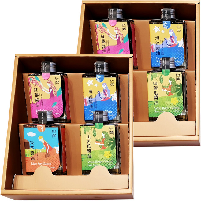 新味醬油 洄瀾禮盒, 400ml, 2盒