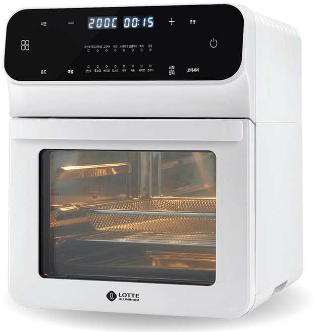 롯데알미늄 디지털 에어프라이어 오븐 15L, LSF821, 혼합색상