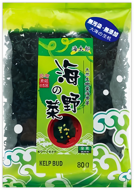 味榮 海太郎 原味嫩葉海帶芽 純素 即泡即食, 80g, 1包