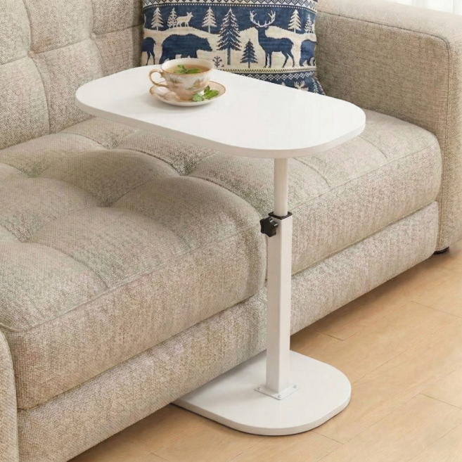 데일리홈 높이조절 소파 사이드 테이블, 화이트